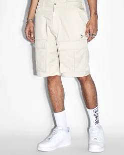 Clearance Ksubi Fugitive Cargo Short Tan