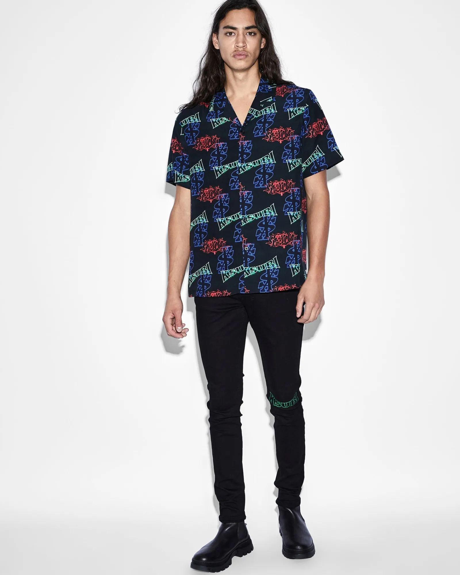 Flash Sale Ksubi Glow Resort Ss Shirt Black