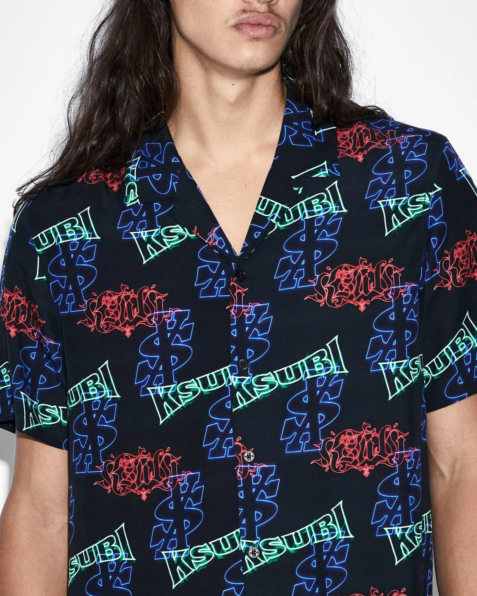 Flash Sale Ksubi Glow Resort Ss Shirt Black