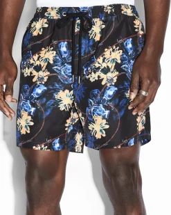 Discount Ksubi Hyperflower Boardshort Black