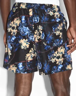 Discount Ksubi Hyperflower Boardshort Black