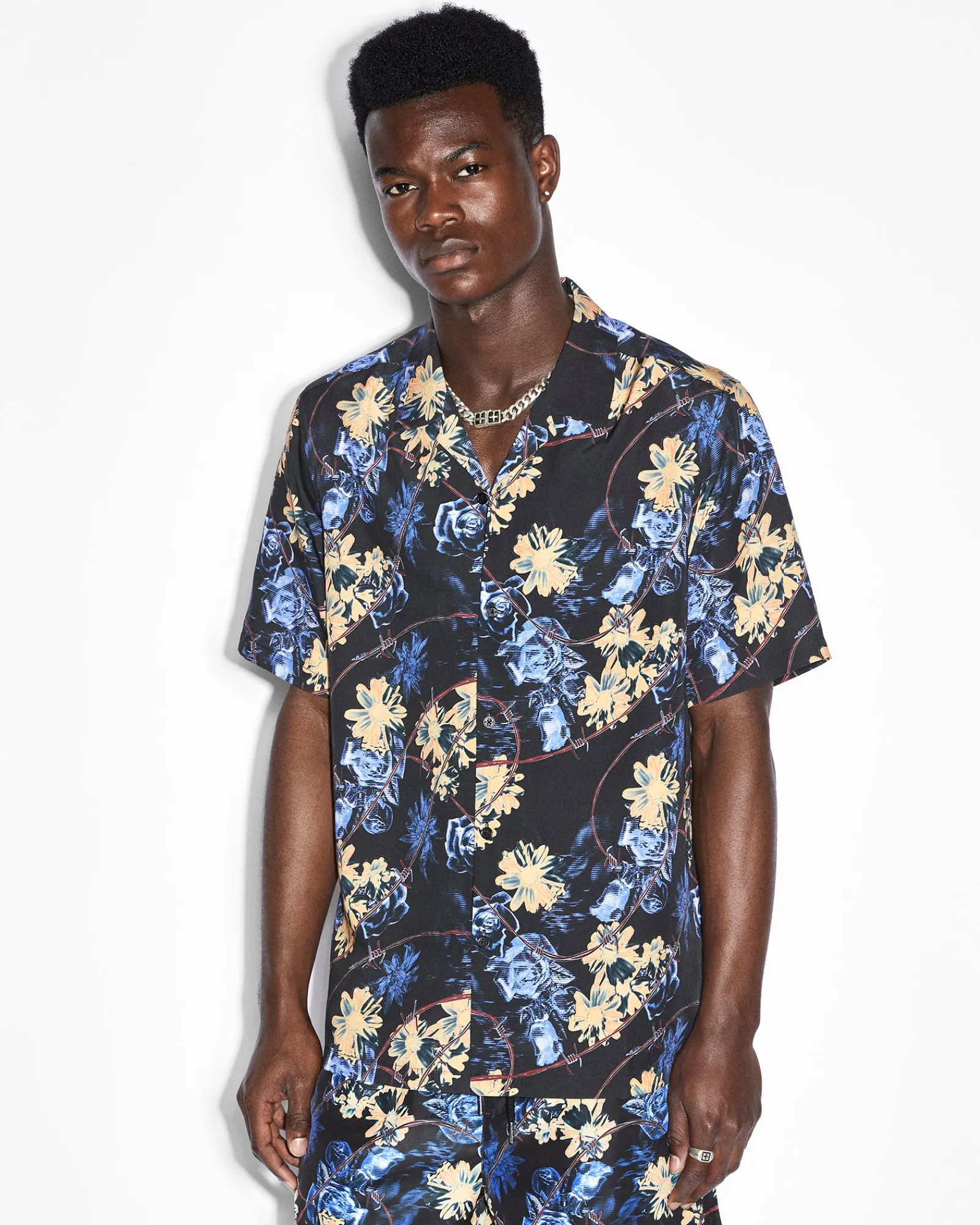 Hot Ksubi Hyperflower Resort Ss Shirt Black