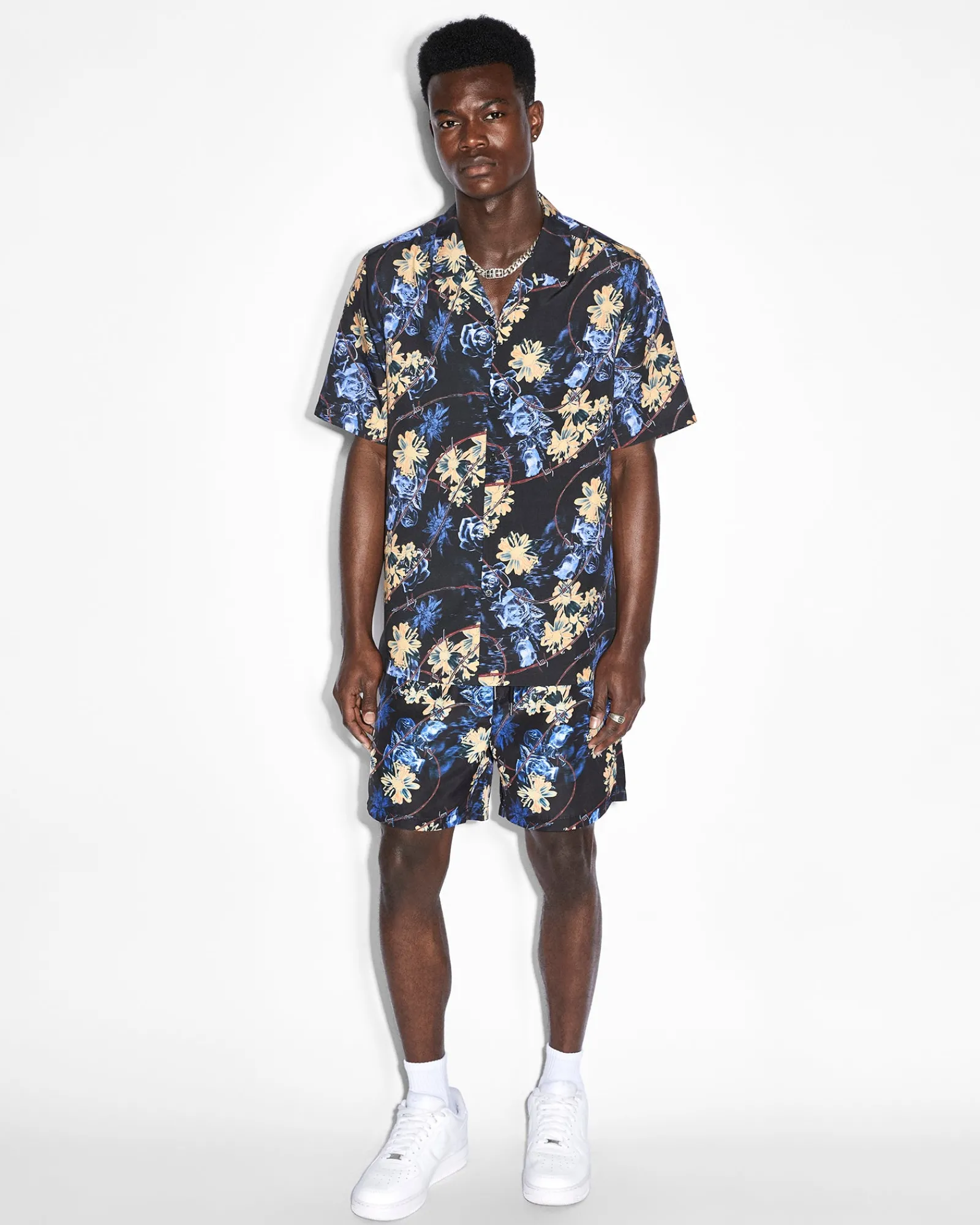 Hot Ksubi Hyperflower Resort Ss Shirt Black
