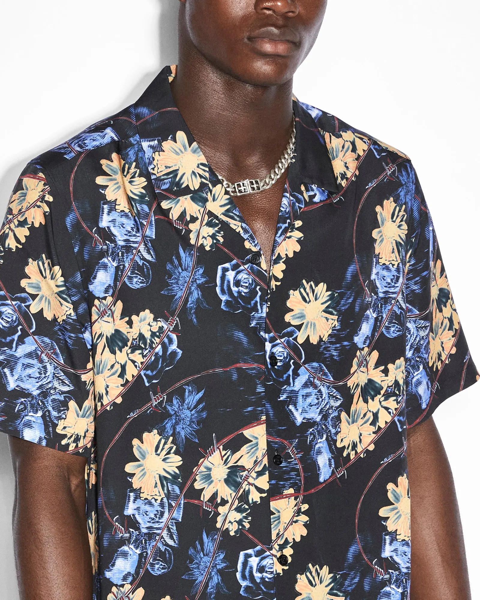 Hot Ksubi Hyperflower Resort Ss Shirt Black