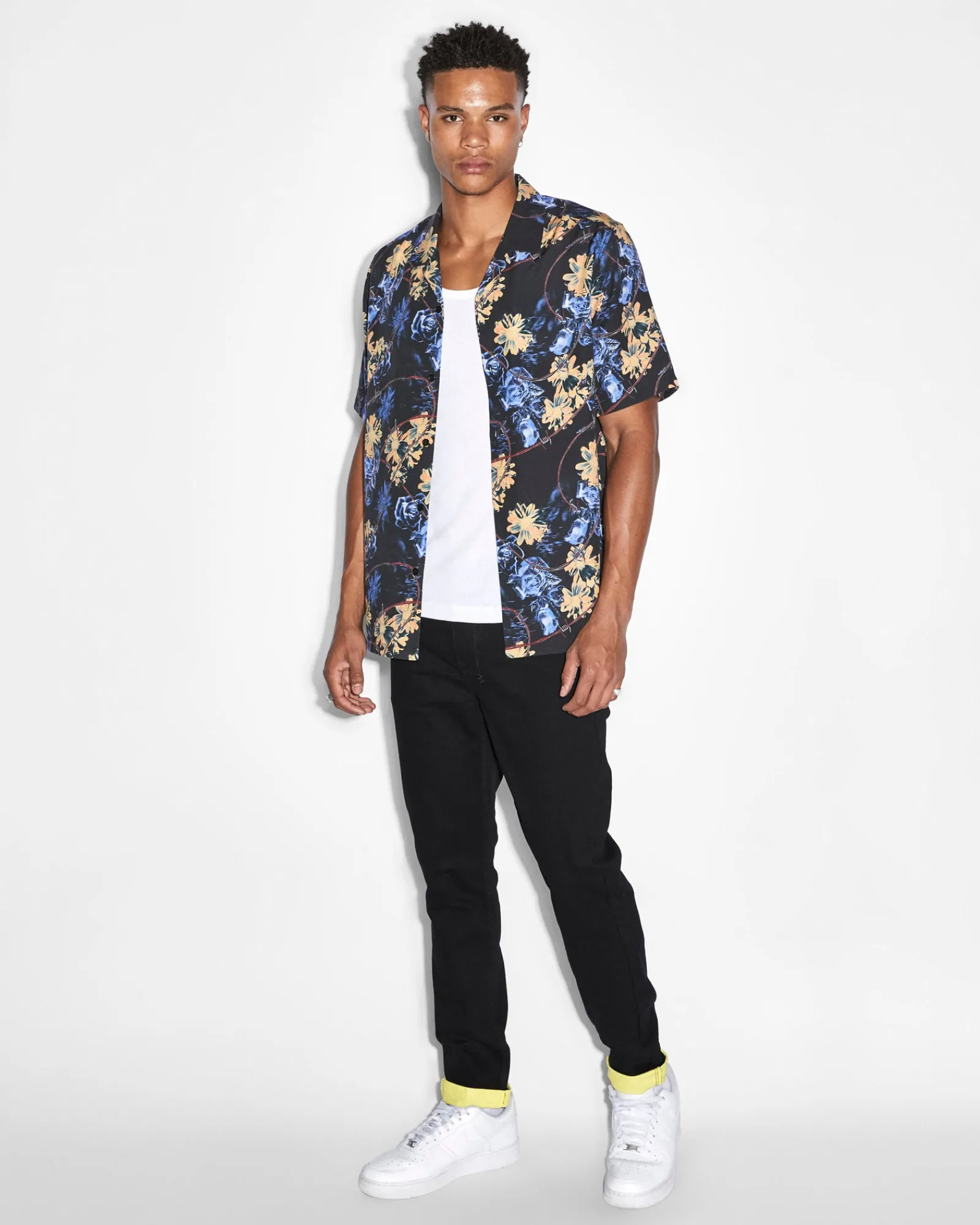 Hot Ksubi Hyperflower Resort Ss Shirt Black