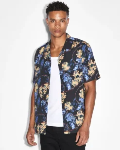 Hot Ksubi Hyperflower Resort Ss Shirt Black