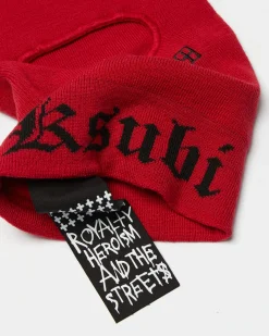 Online Ksubi Icon Inkognito Balaclava Red