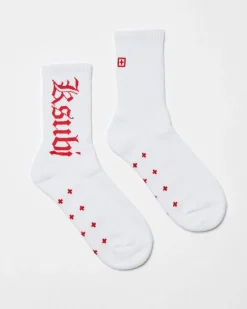 Best Sale Ksubi Icon Ksocks White/Red