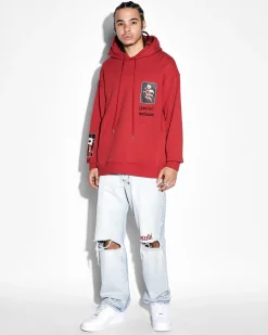 Cheap Ksubi Icons Biggie Hoodie Crimson