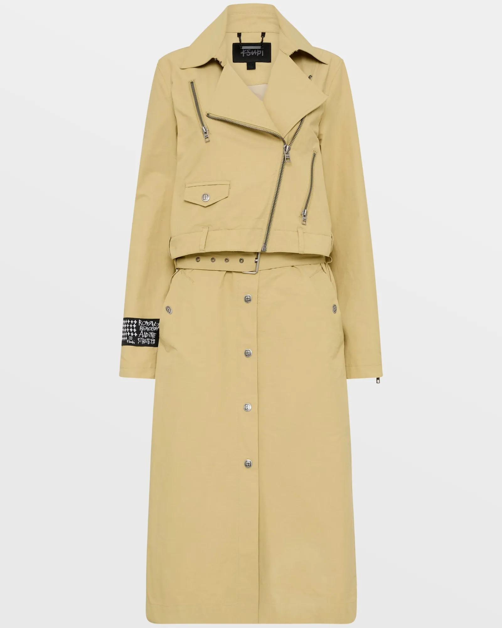 Cheap Ksubi Incognito Biker/Trench Khaki