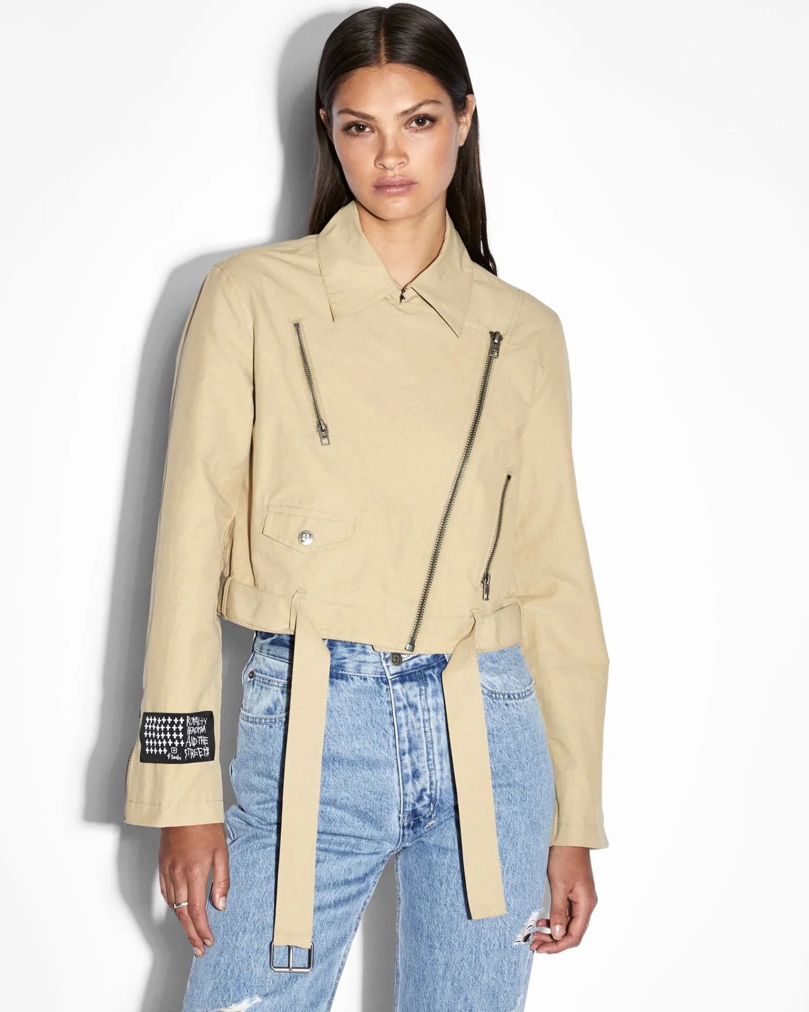 Cheap Ksubi Incognito Biker/Trench Khaki