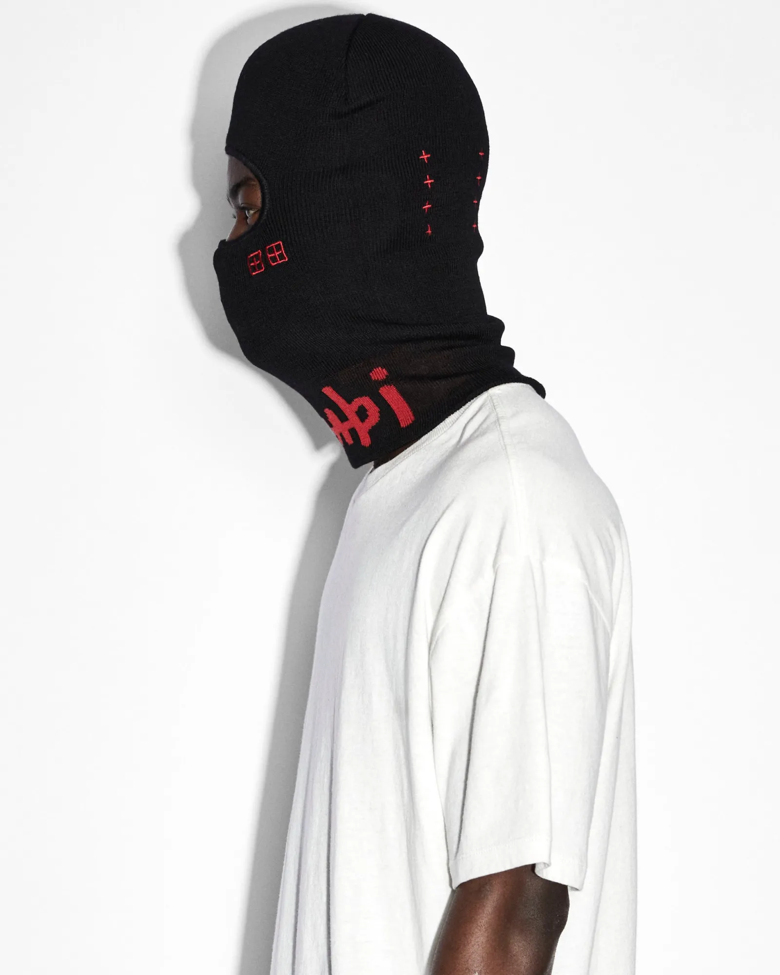 Shop Ksubi Inkognito Balaclava Laid Black