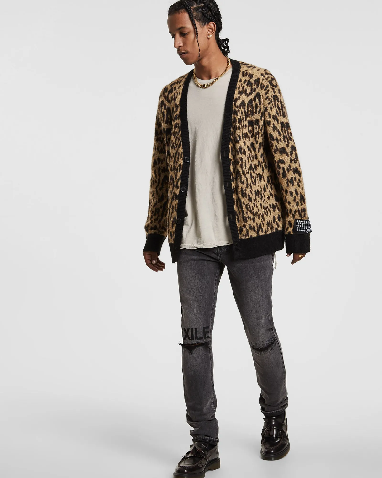Cheap Ksubi Jungle Cardigan Leopard