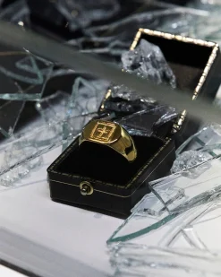 Shop Ksubi 18K Dripps 1999 Signet Ring