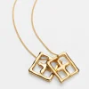 Store Ksubi 18K Dripps Box Cross Necklace