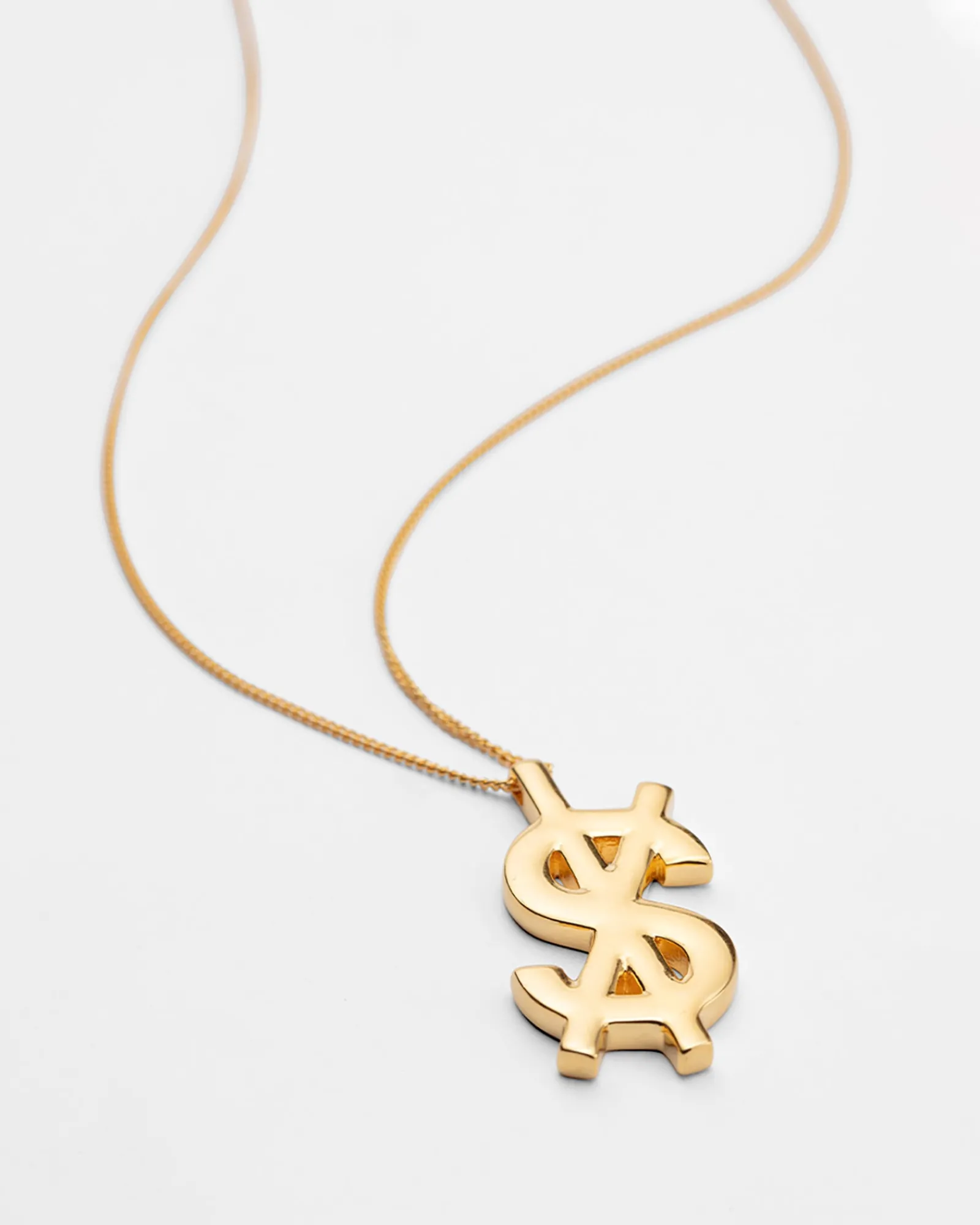 Cheap Ksubi 18K Dripps Cross Dollar Necklace