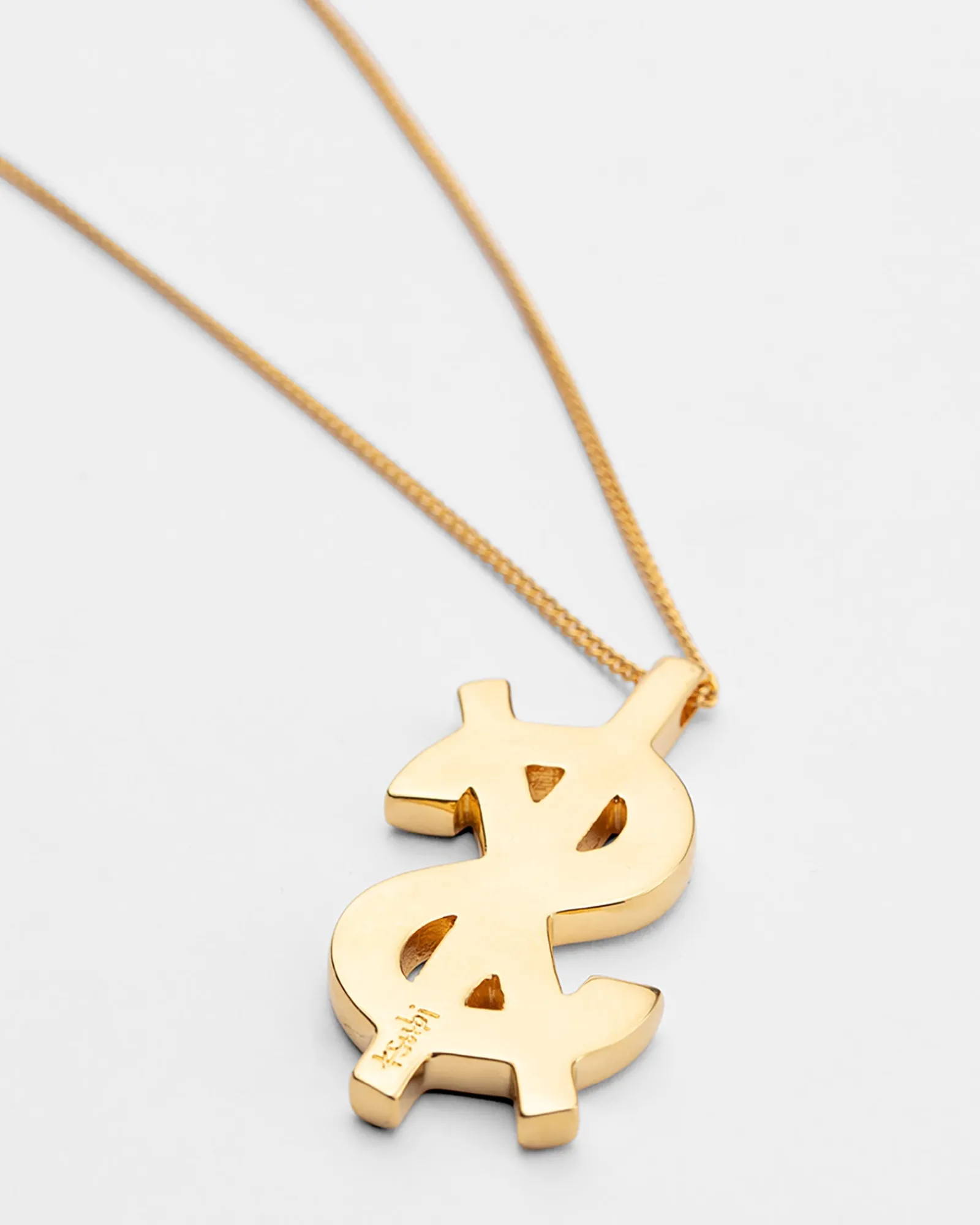 Fashion Ksubi 18K Dripps Cross Dollar Necklace