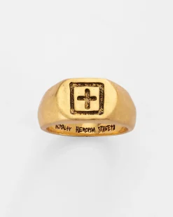 New Ksubi 18K Ox Dripps 1999 Signet Ring