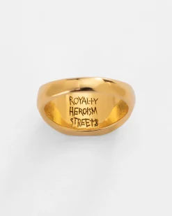 New Ksubi 18K Ox Dripps 1999 Signet Ring