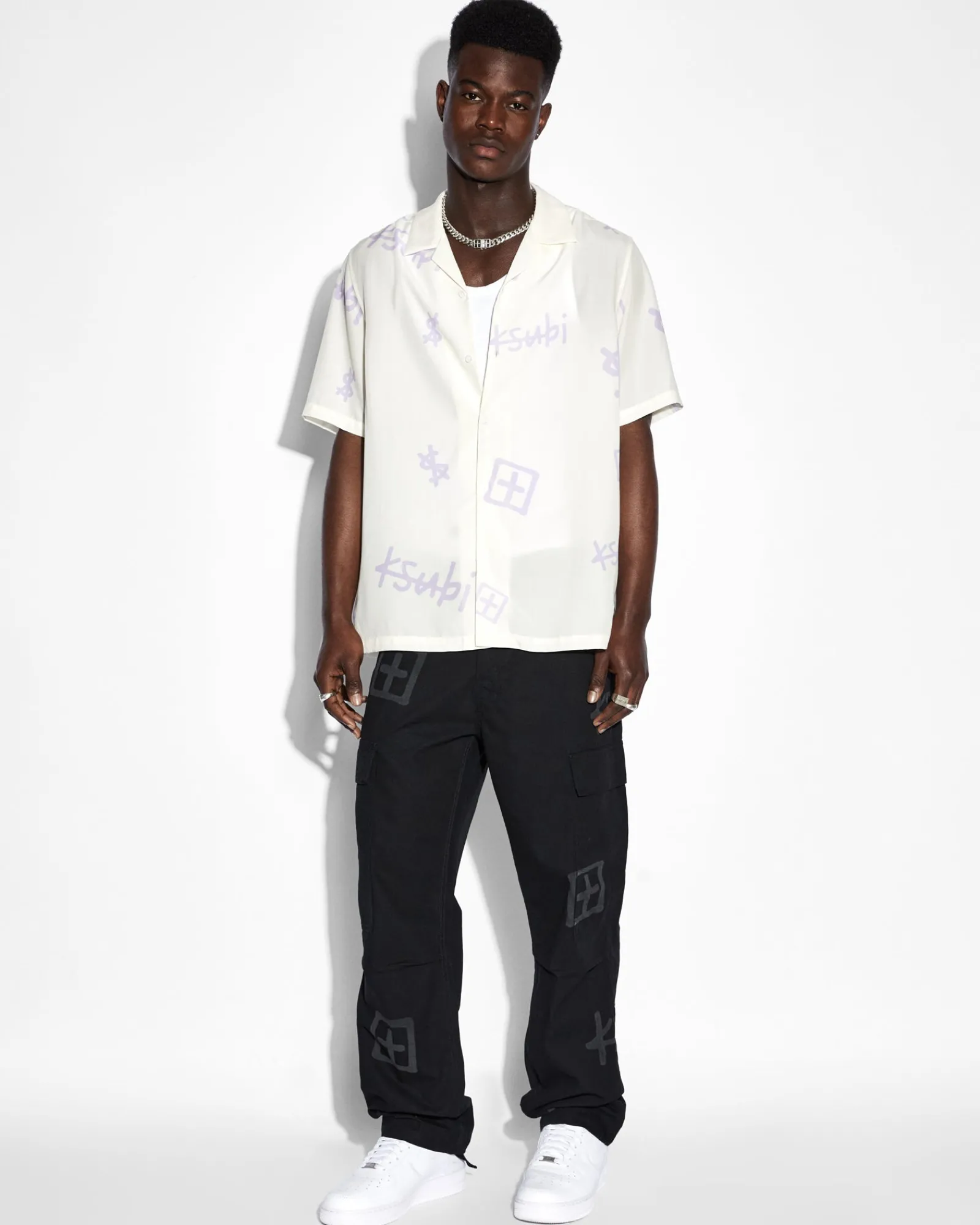 Outlet Ksubi Kash Box Resort Ss Shirt White