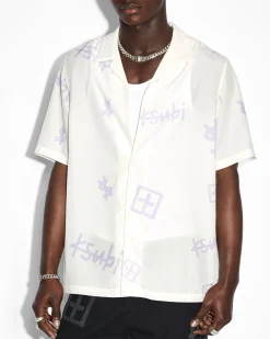 Outlet Ksubi Kash Box Resort Ss Shirt White