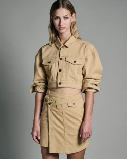 Best Sale Ksubi Kommand Cargo Skirt Caramel