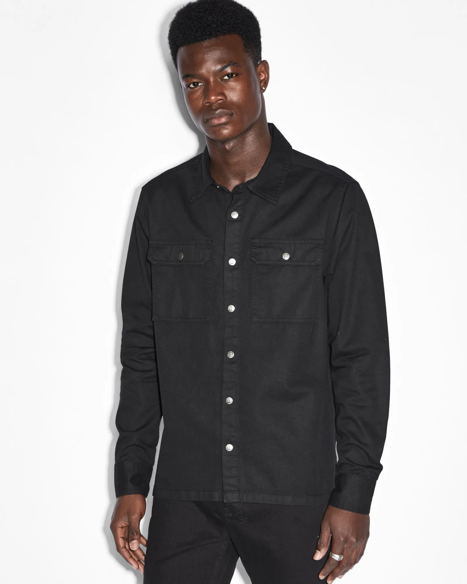 Best Sale Ksubi Krystal Paradox Ls Shirt Black