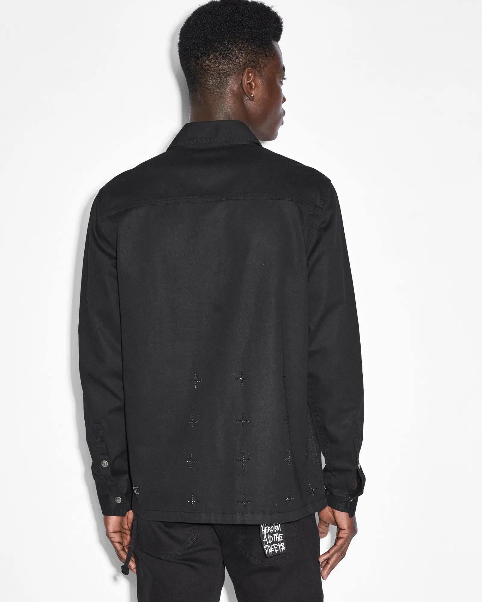 Best Sale Ksubi Krystal Paradox Ls Shirt Black