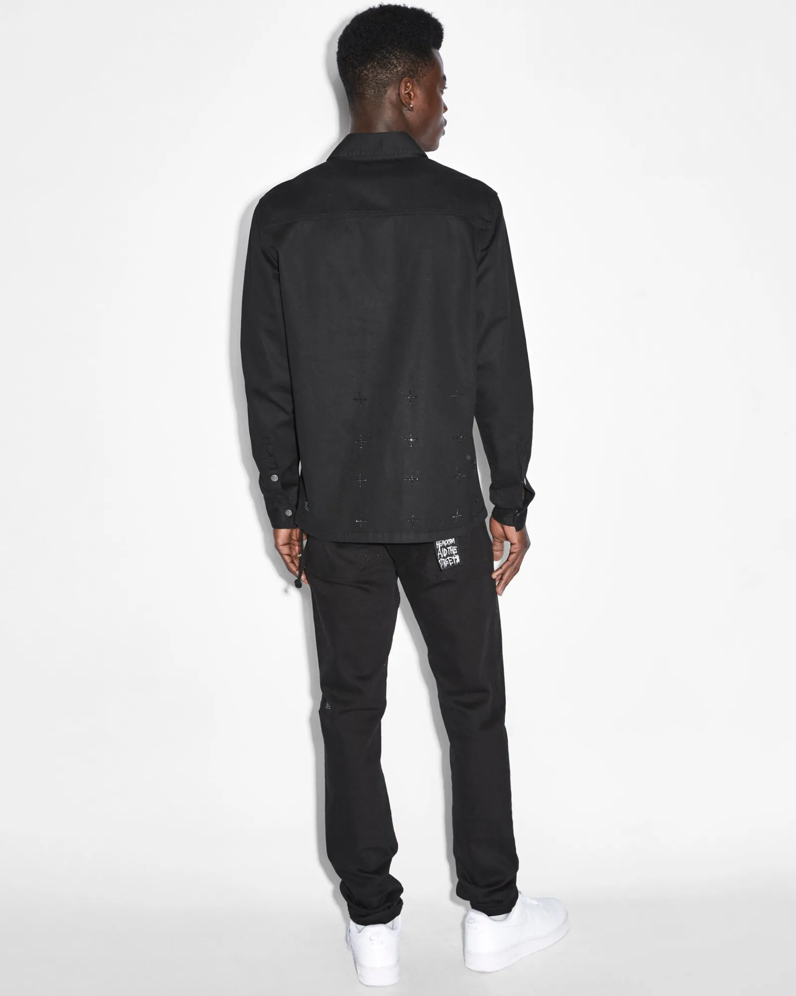 Best Sale Ksubi Krystal Paradox Ls Shirt Black