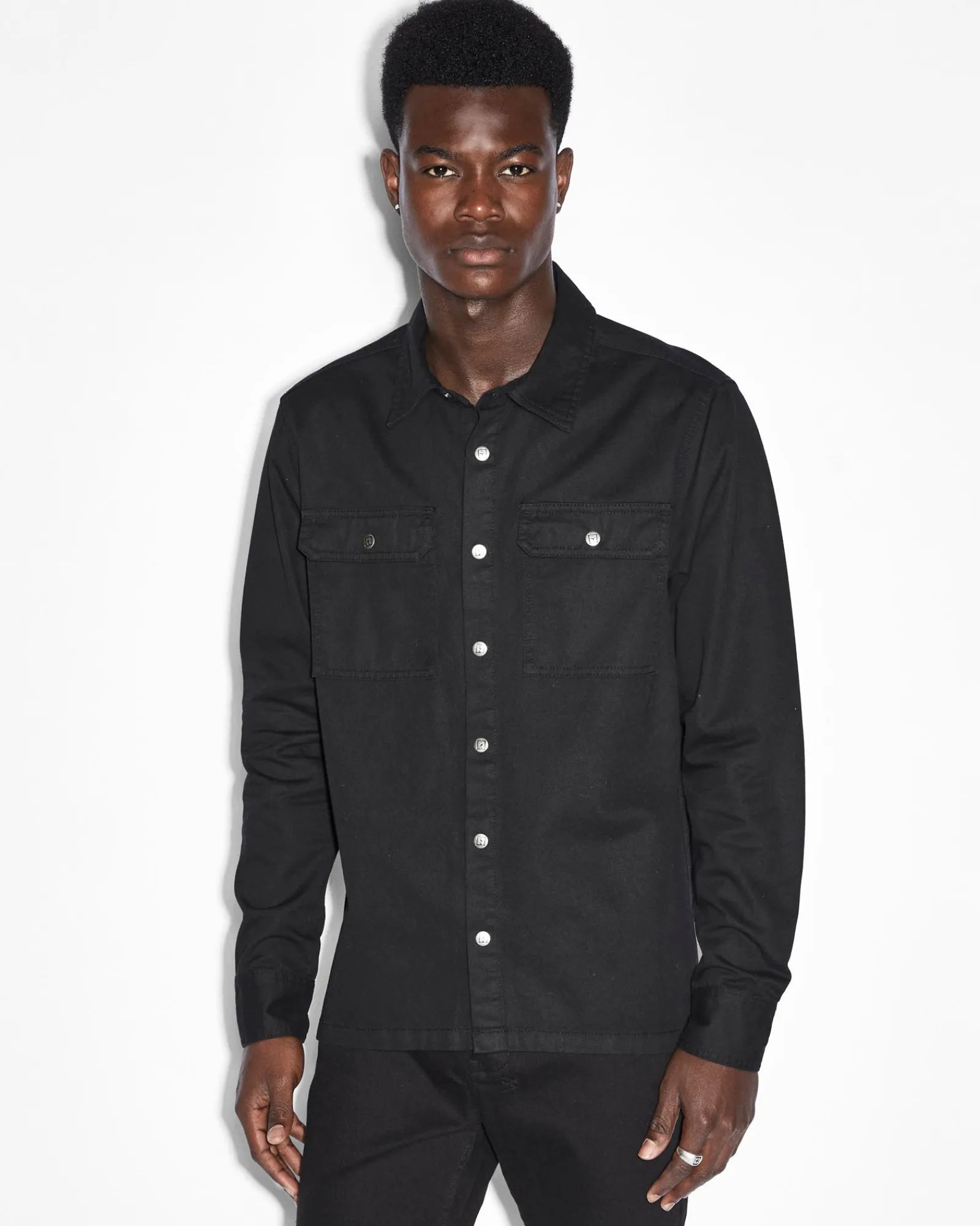 Best Sale Ksubi Krystal Paradox Ls Shirt Black