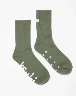 Flash Sale Ksubi Ksocks Khaki/White