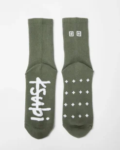 Flash Sale Ksubi Ksocks Khaki/White