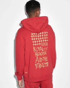 Discount Ksubi 23 Biggie Hoodie Red