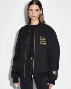 Cheap Ksubi 23 Bomber Jacket Jet Black