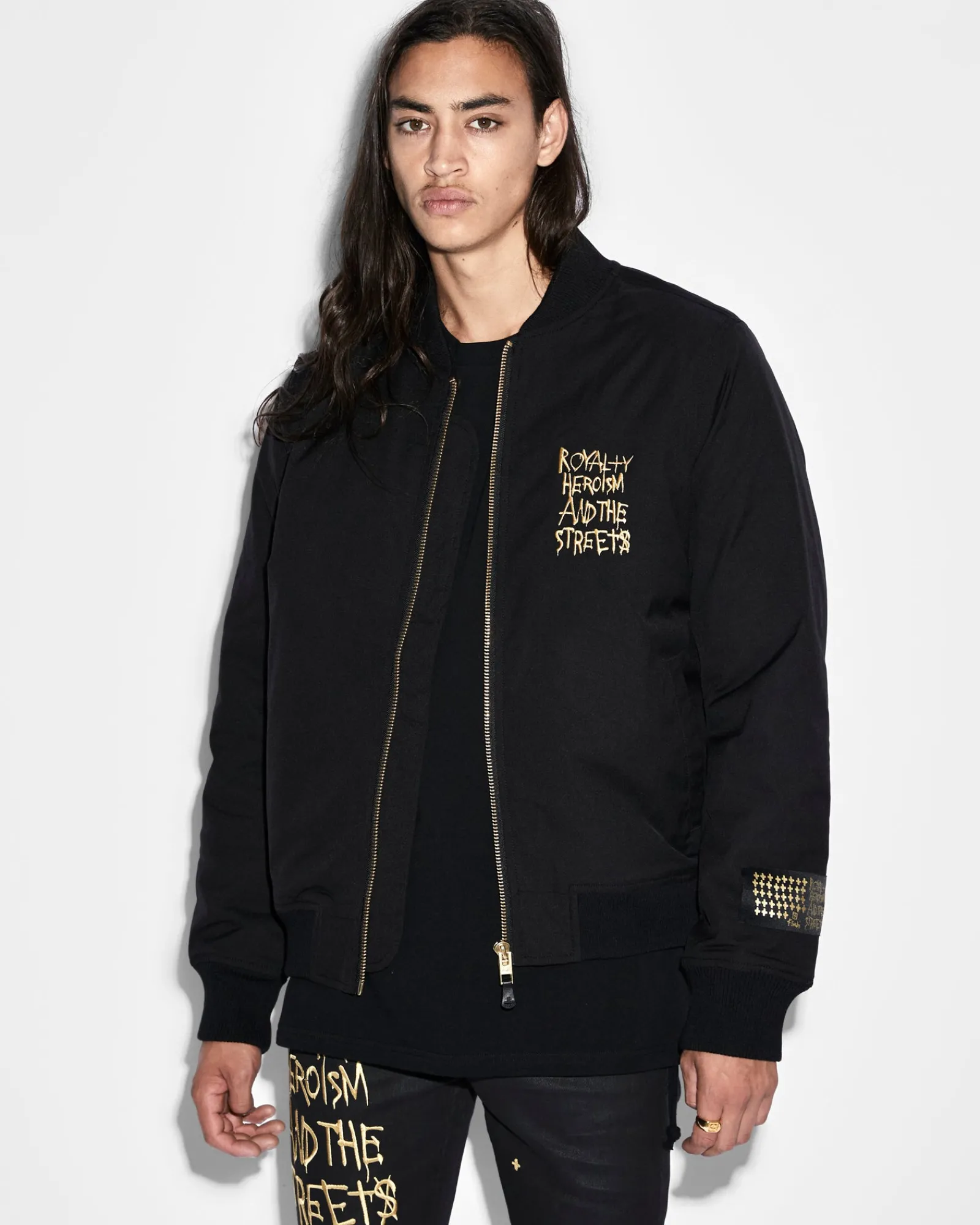 Store Ksubi 23 Bomber Jacket Jet Black