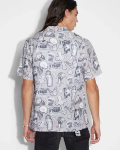 Store Ksubi Kut Out Resort Ss Shirt Silt