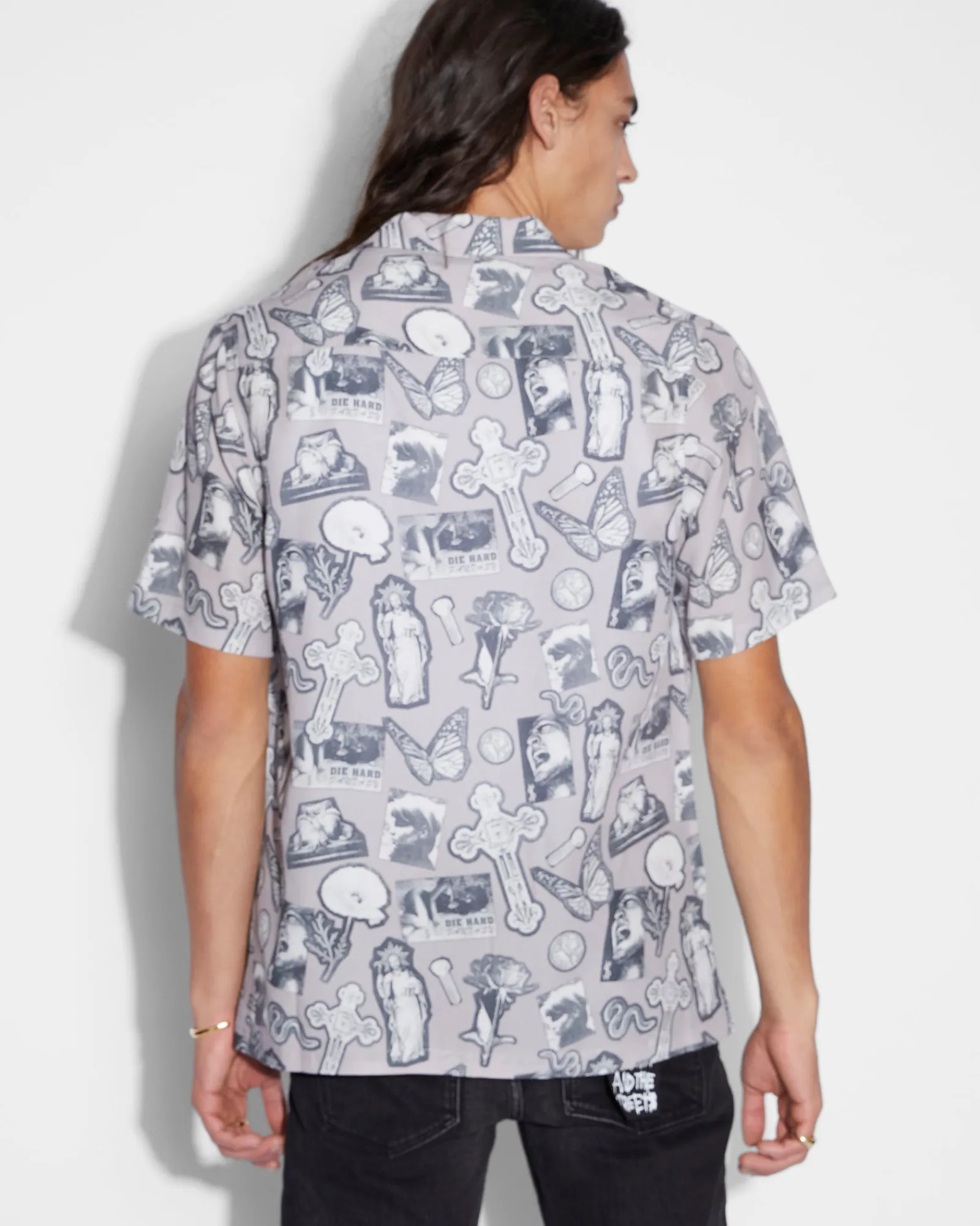 Store Ksubi Kut Out Resort Ss Shirt Silt