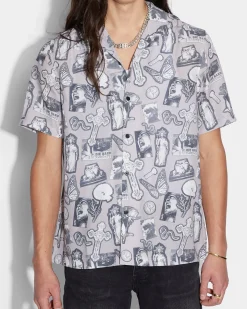 Store Ksubi Kut Out Resort Ss Shirt Silt