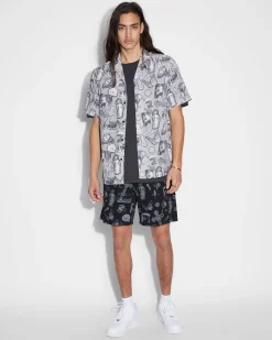 Store Ksubi Kut Out Resort Ss Shirt Silt