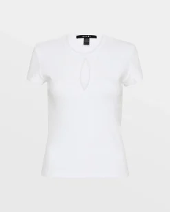 Fashion Ksubi Kut Out Ss Tee White