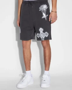 New Ksubi Kut Out Trak Short Faded Black