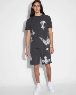 New Ksubi Kut Out Trak Short Faded Black