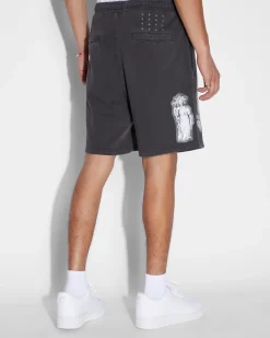 New Ksubi Kut Out Trak Short Faded Black