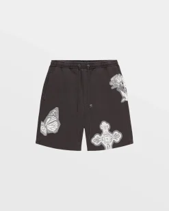 New Ksubi Kut Out Trak Short Faded Black
