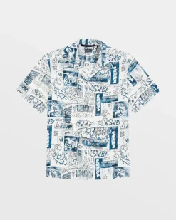 Online Ksubi Mash Up Resort Shirt White