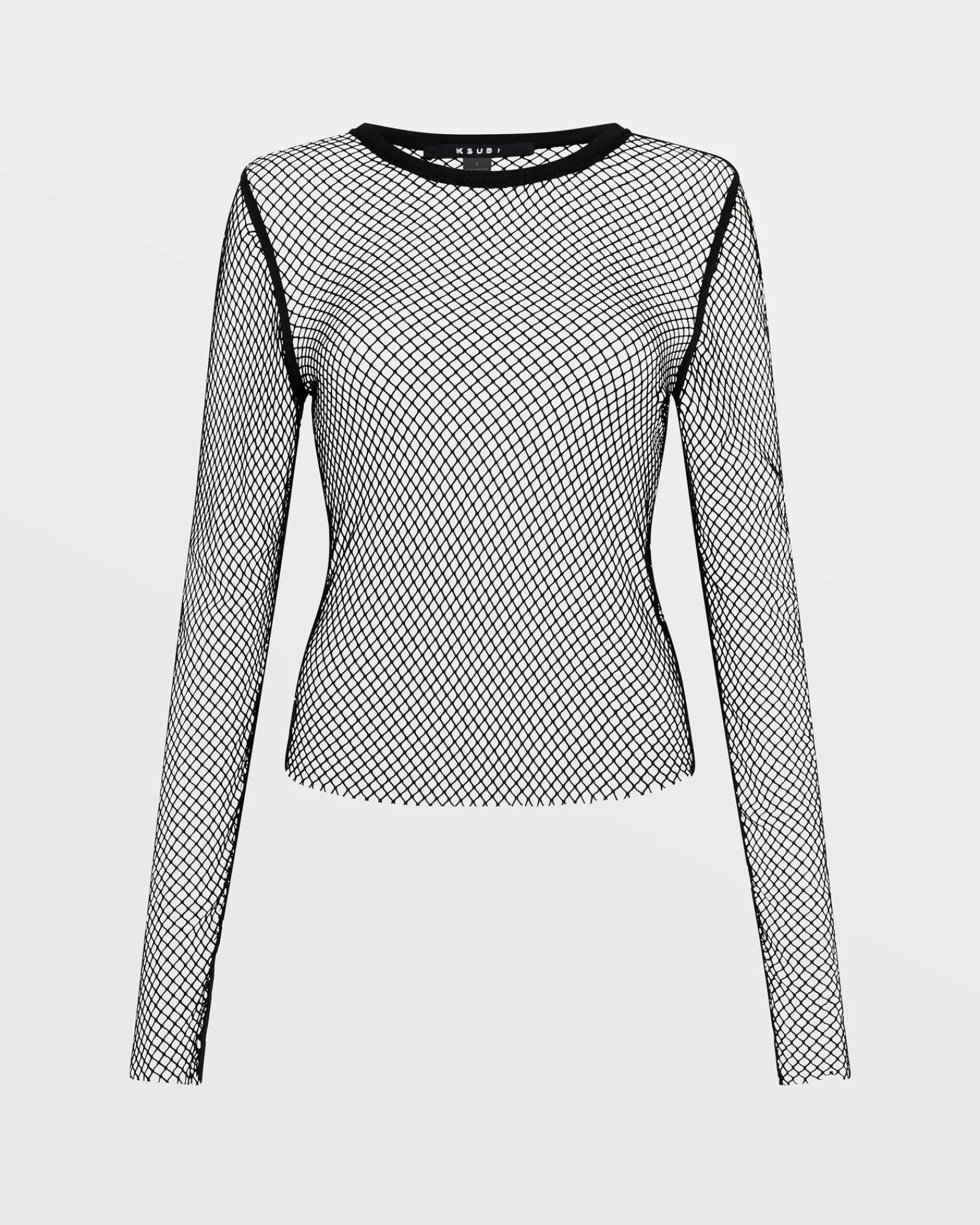 Clearance Ksubi Net Mesh Ls Top Black