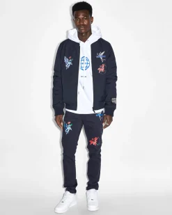 Discount Ksubi Nft Reversible Bomber Jacket Midnight