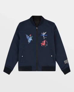 Discount Ksubi Nft Reversible Bomber Jacket Midnight