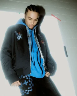 Discount Ksubi Nft Reversible Bomber Jacket Midnight
