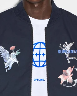 Discount Ksubi Nft Reversible Bomber Jacket Midnight